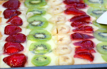 Cake with Pieces of Fruit
