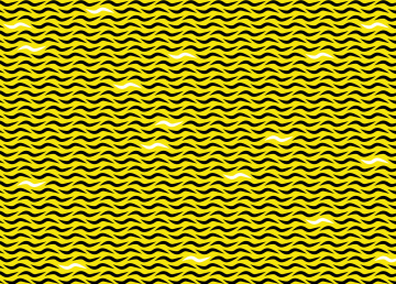 Yellow Vector Background With Black Shapes