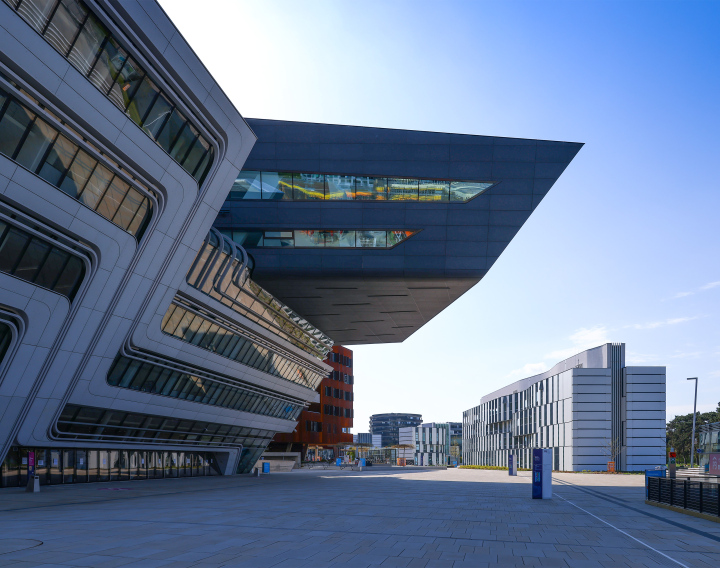 Vienna University of Economics campus, modern architecture