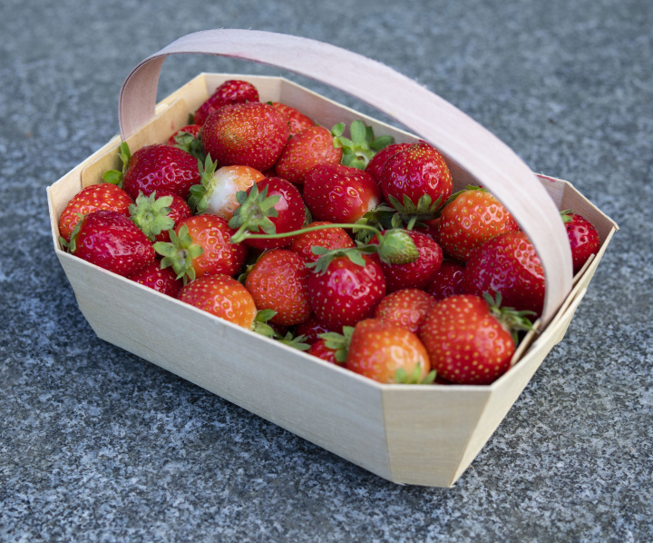 basket with Strawberries
