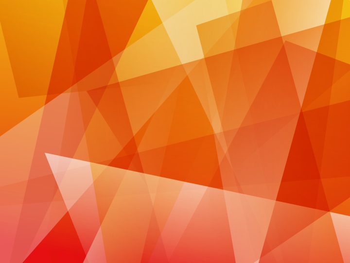 Orange and yellow shapes, interpenetrating colors, vector background