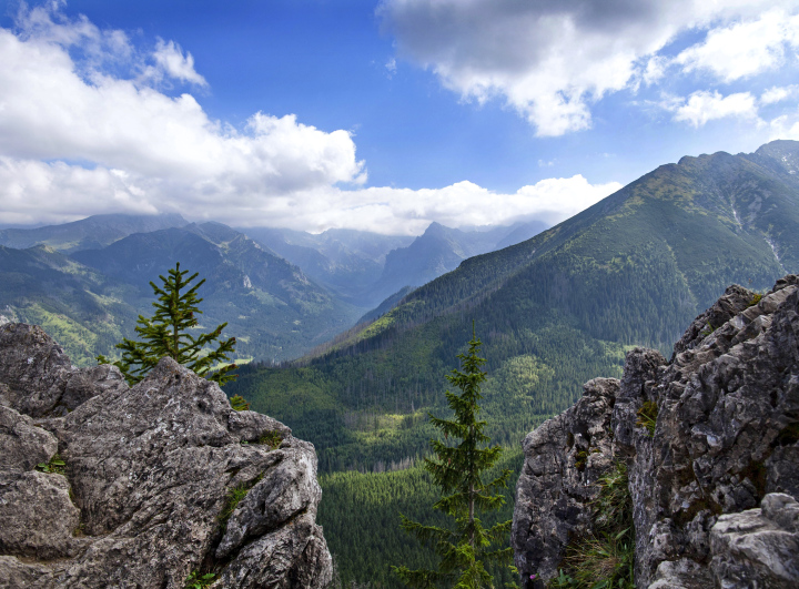 View from Sarnia Skala in the Tatras