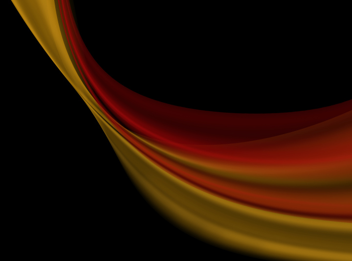 Red and Yellow Ribbon on Black Background