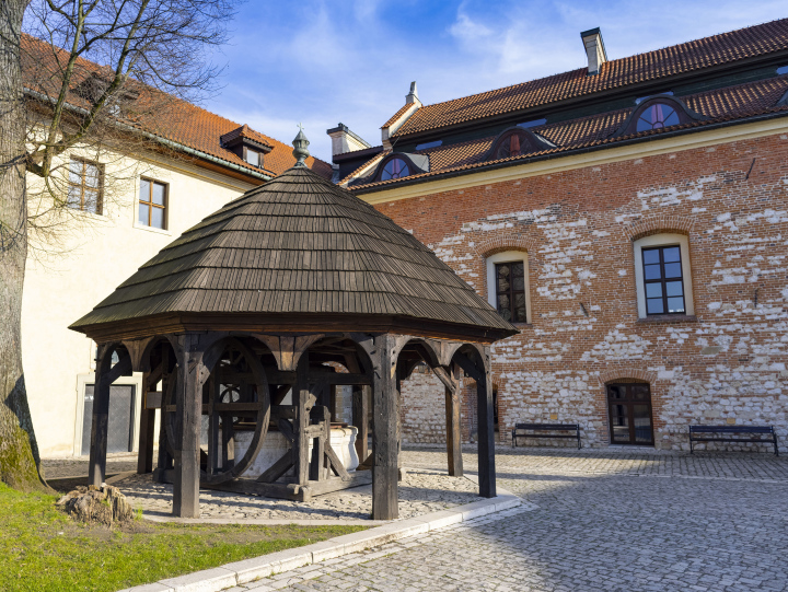 A wooden well in Tyniec