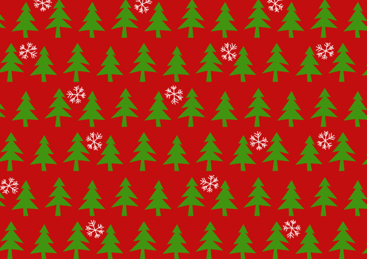 Festive pattern, Christmas trees, vector