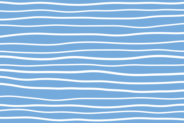 White wavy lines on blue tele vector