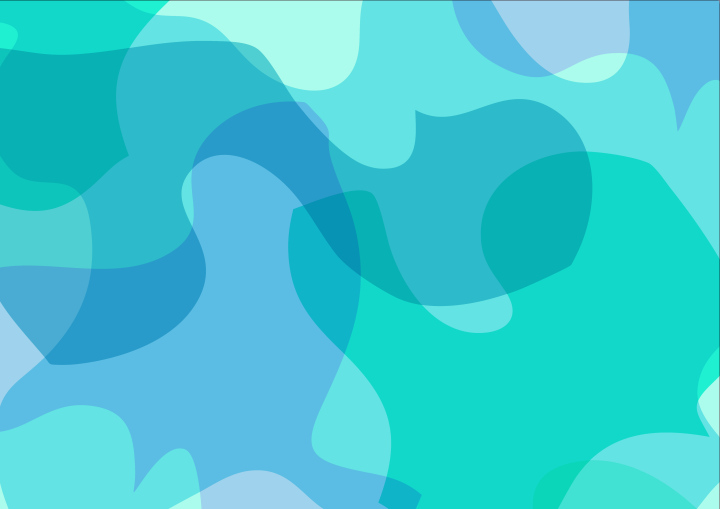 Abstract Turquoise and Blue Shapes