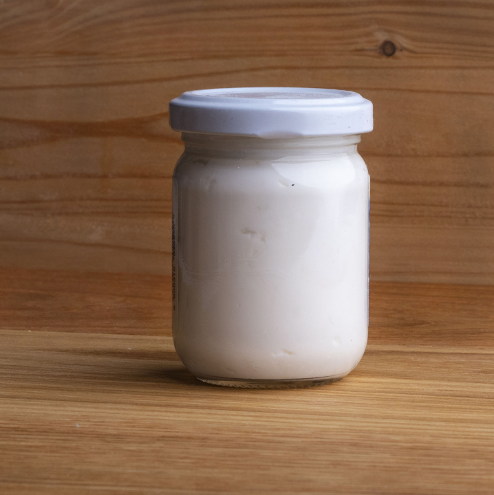 Jar on wooden background