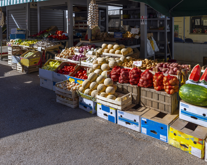 Fruits and Vegetables at the market