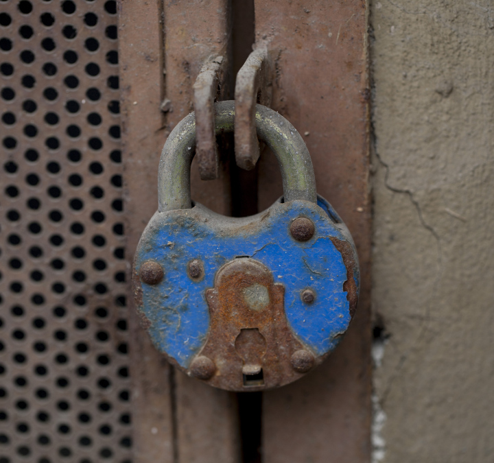 Old Key Padlock