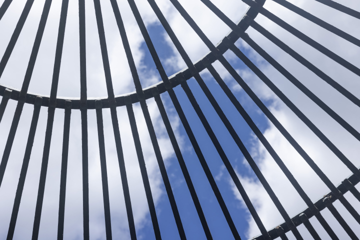 Clear Sky Behind Bars