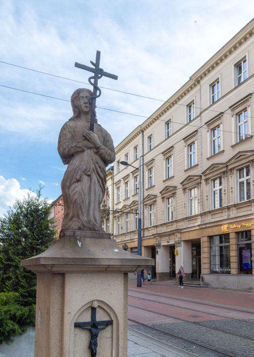 The figure of Saint John the Evangelist in Katowice