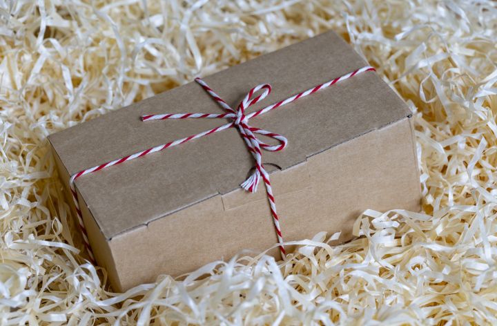 Gift in a Cardboard Box