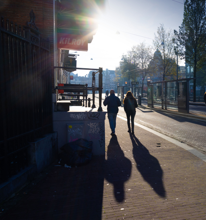 Morning on the Streets of Amsterdam