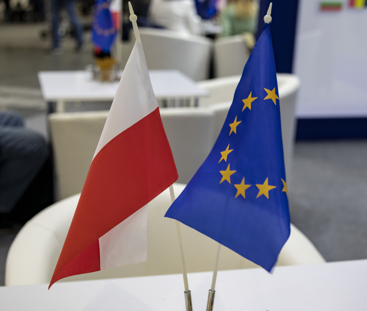 EU flag and Poland