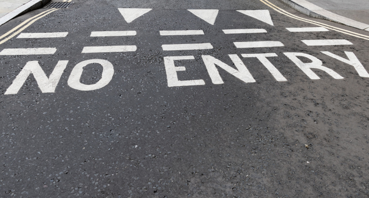 Braj entry inscription on the street