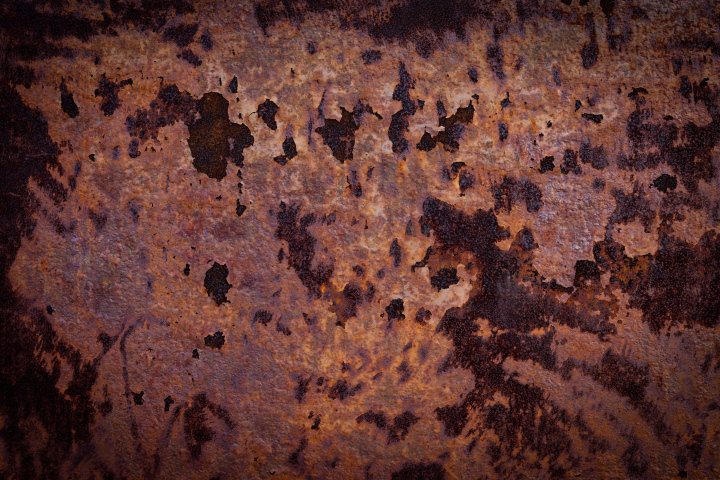 Surface covered with rust. Background, texture stock photo