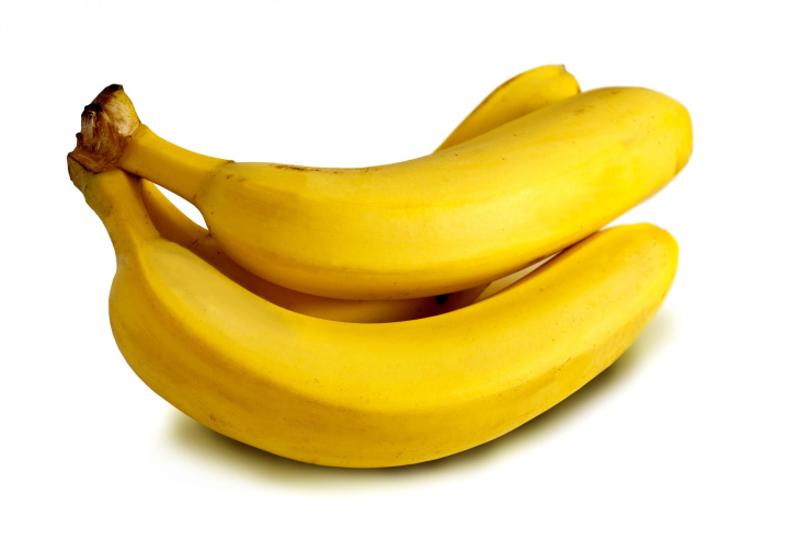 Bananas with white background