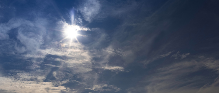 Sky, clouds and sun