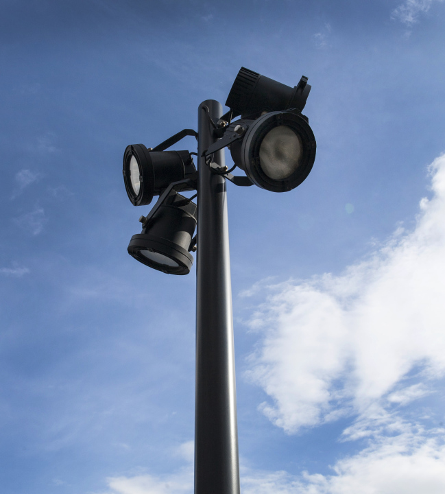 Lighting Pole On The Sky Background