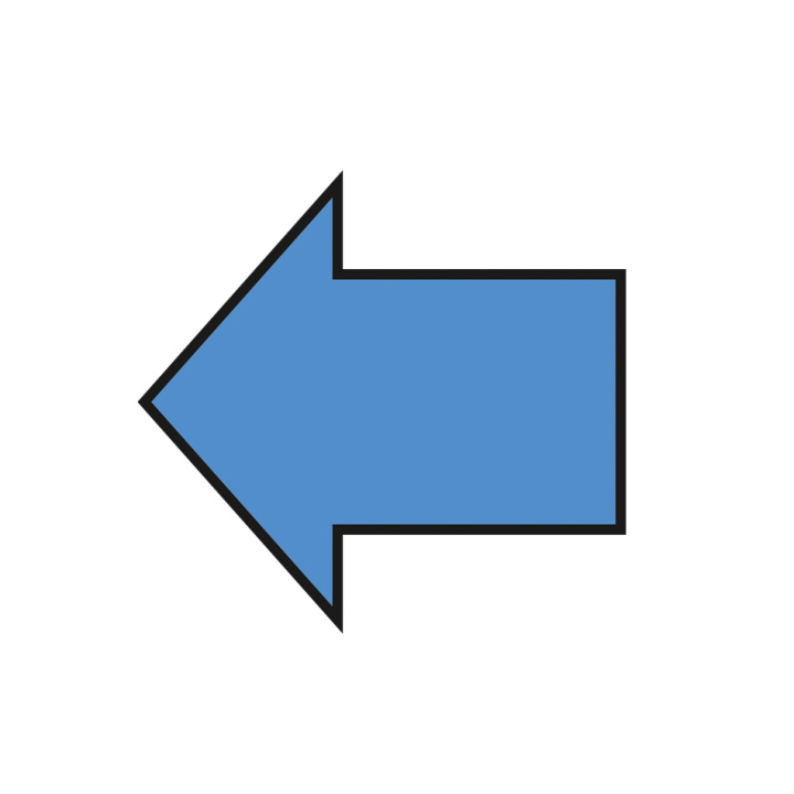 Blue arrow, vector free download