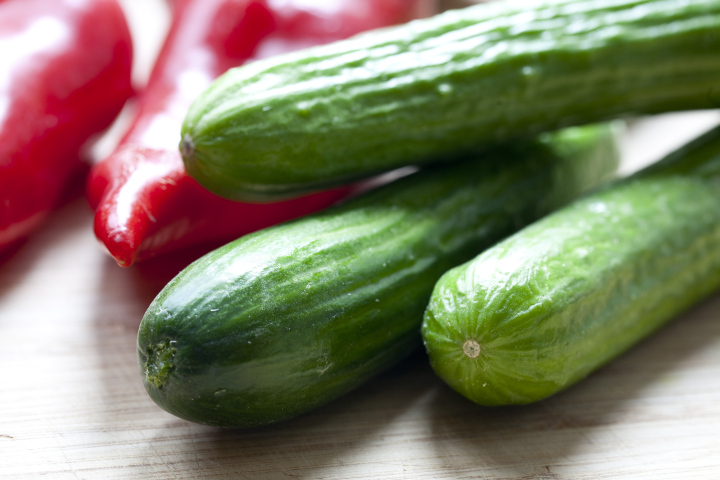 Vegetables on a wooden board