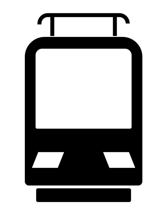 Tram - Front View - Icon