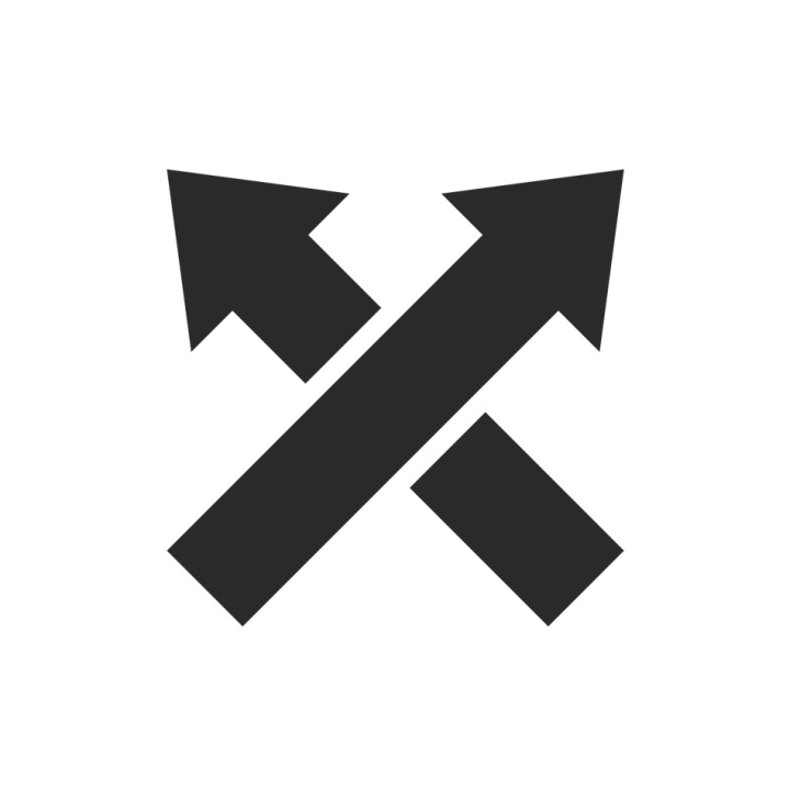 Crossed arrows icon
