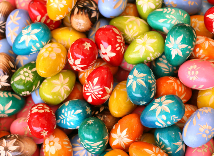 Colorful Easter eggs