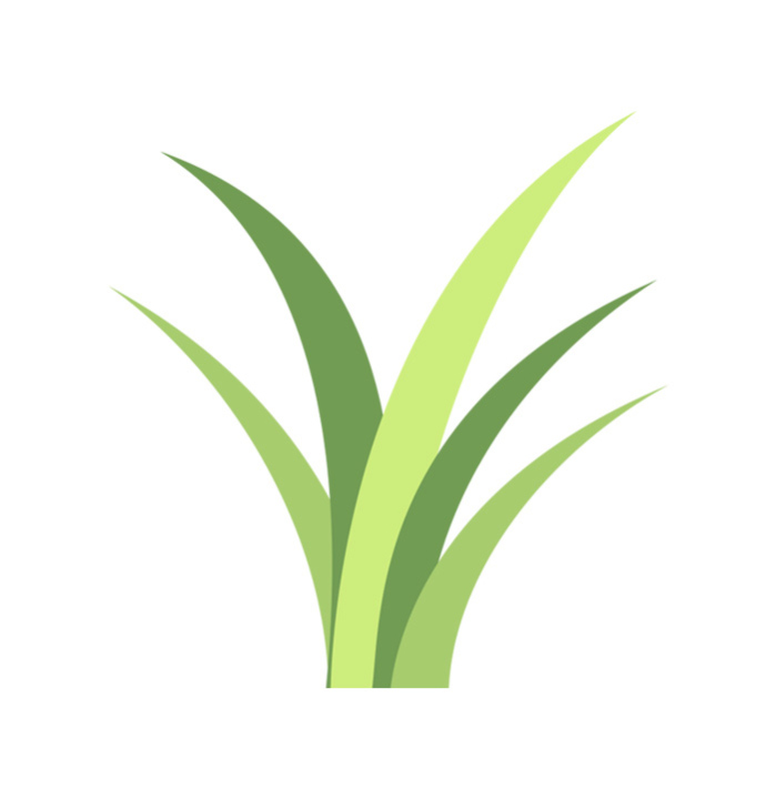 Green Grass Vector Logo