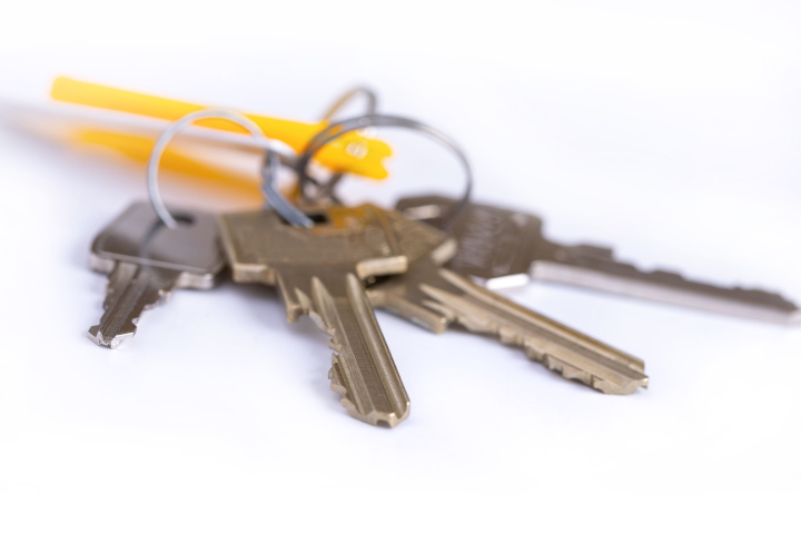 A bunch of keys to the apartment