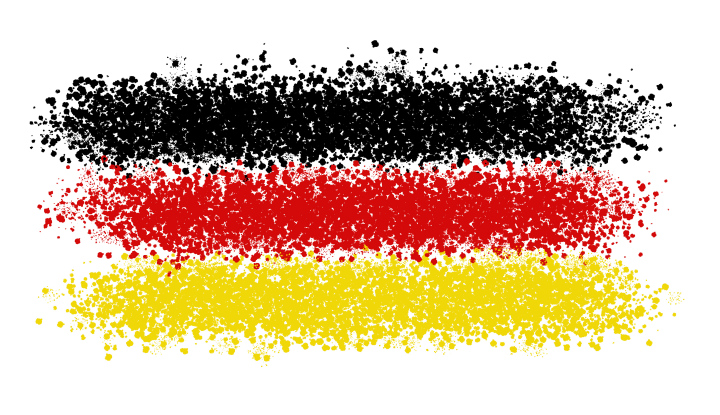 German flag - dot painted version
