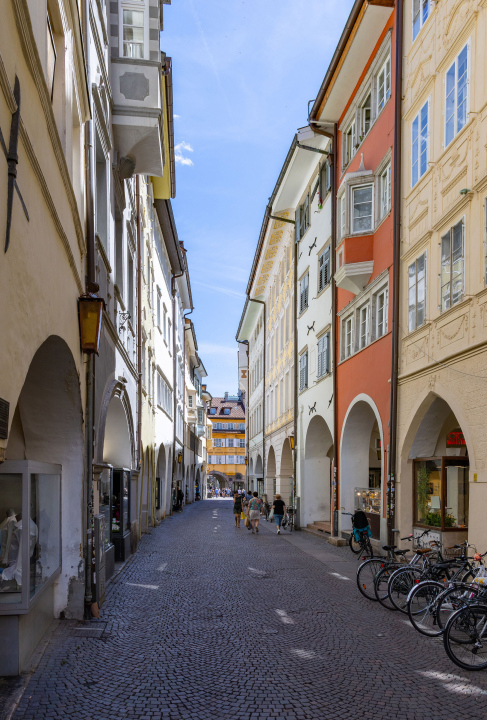 Via dei Portici in Bolzano, Italy