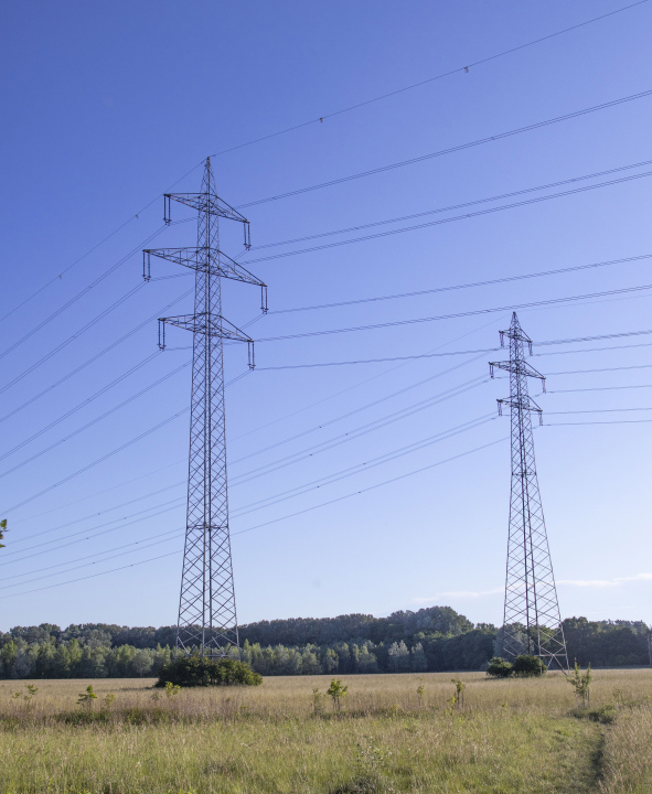 High Voltage Poles at the Meadow