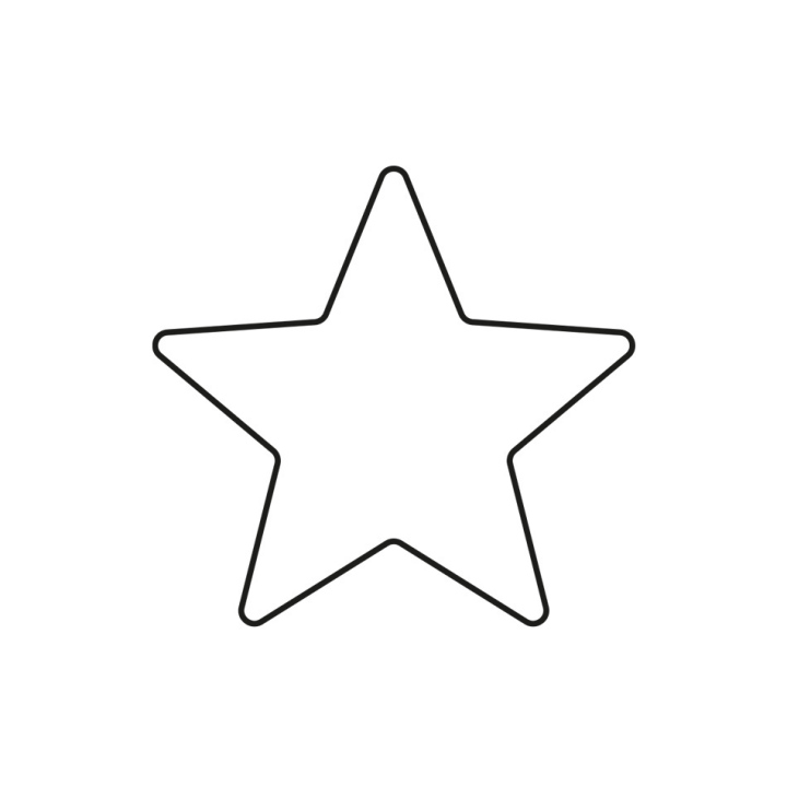 Vector star, rounded