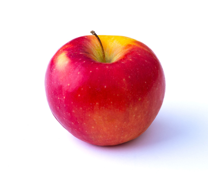 Apple on White Background