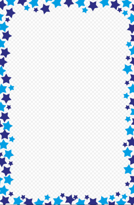 Frame, vector, blue stars