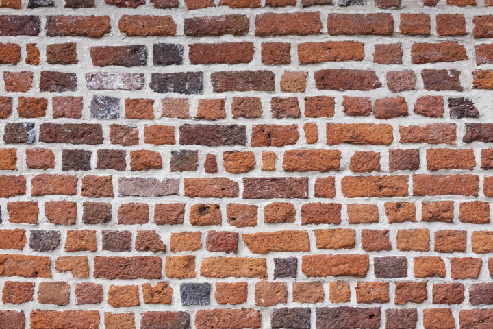 Brick wall after renovation free background