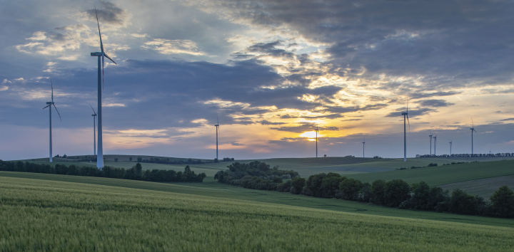 Wind Turbines in Agricultural Fields