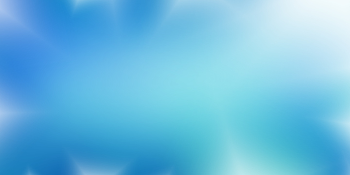 Bright blue background, banner