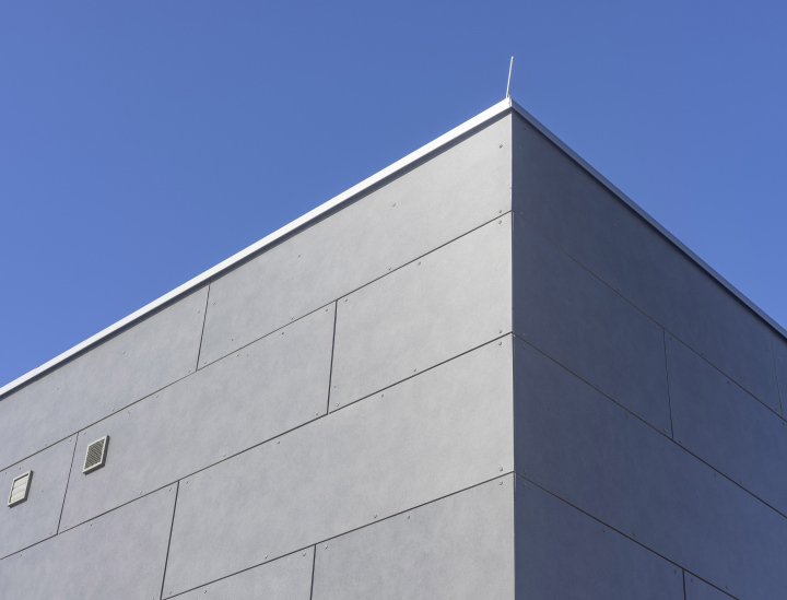 The facade panel on the Building Facade