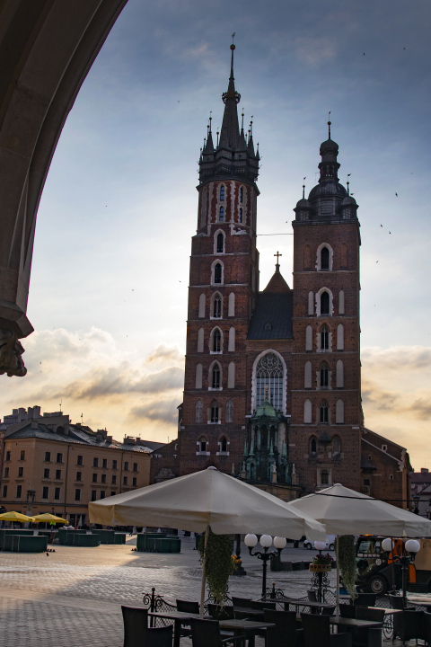 St. Mary's Church On The Market Square In Krakow
