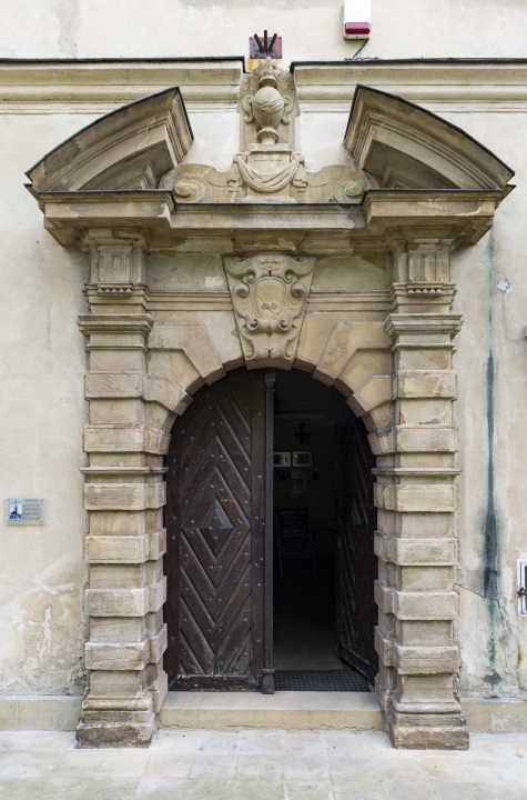 The historic portal of the Town Hall in Nowy Wiśnicz