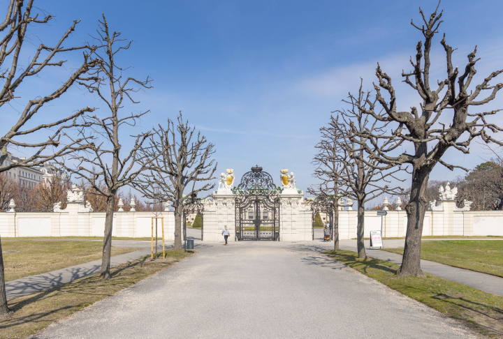 Belvedere in Vienna, entrance gate to the palace
