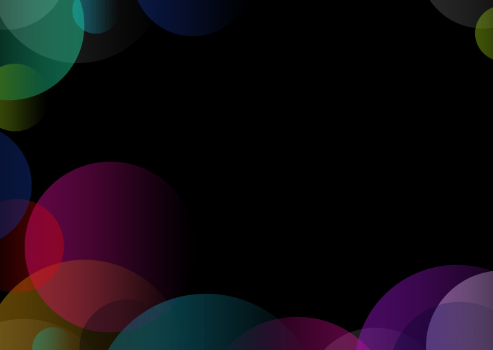 Black Background with colorful wheels