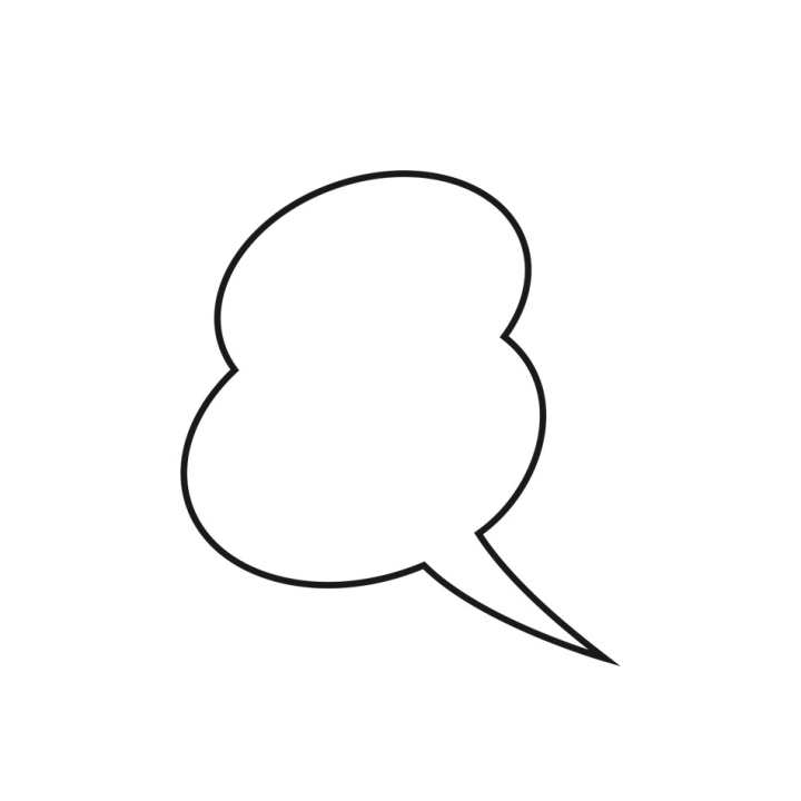 Comic speech bubble free icon