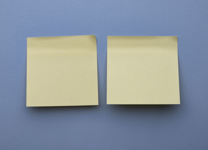 Two Yellow Sticky Notes