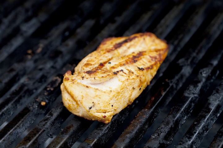 chicken on the grill