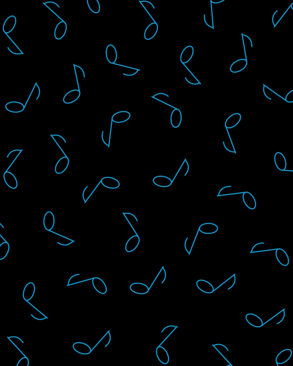 Black background, music, notes, vector