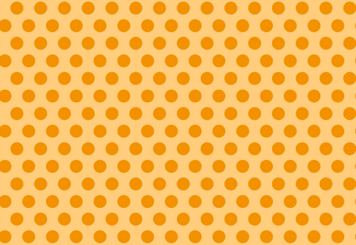 Vector background, orange polka dots